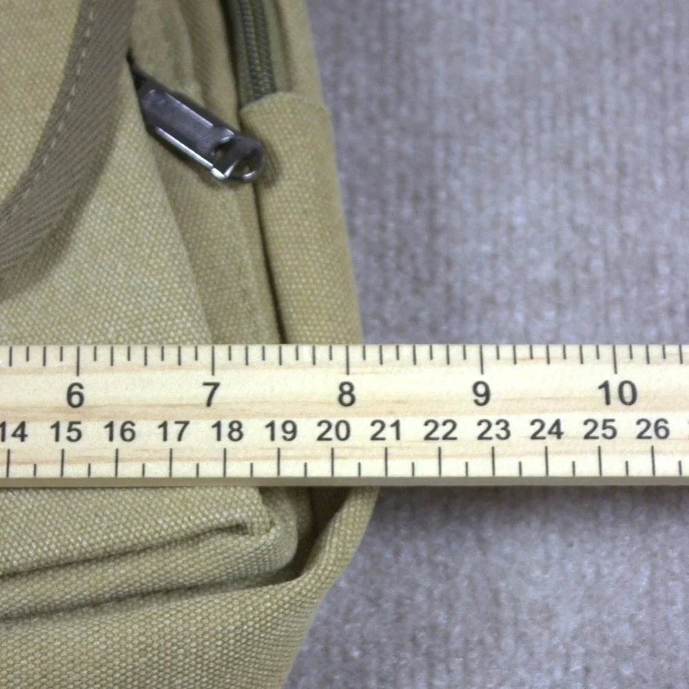 Westend Khaki Canvas Sling‎ Bag Crossbody Teardrop Backpack Hiking Travel Khaki